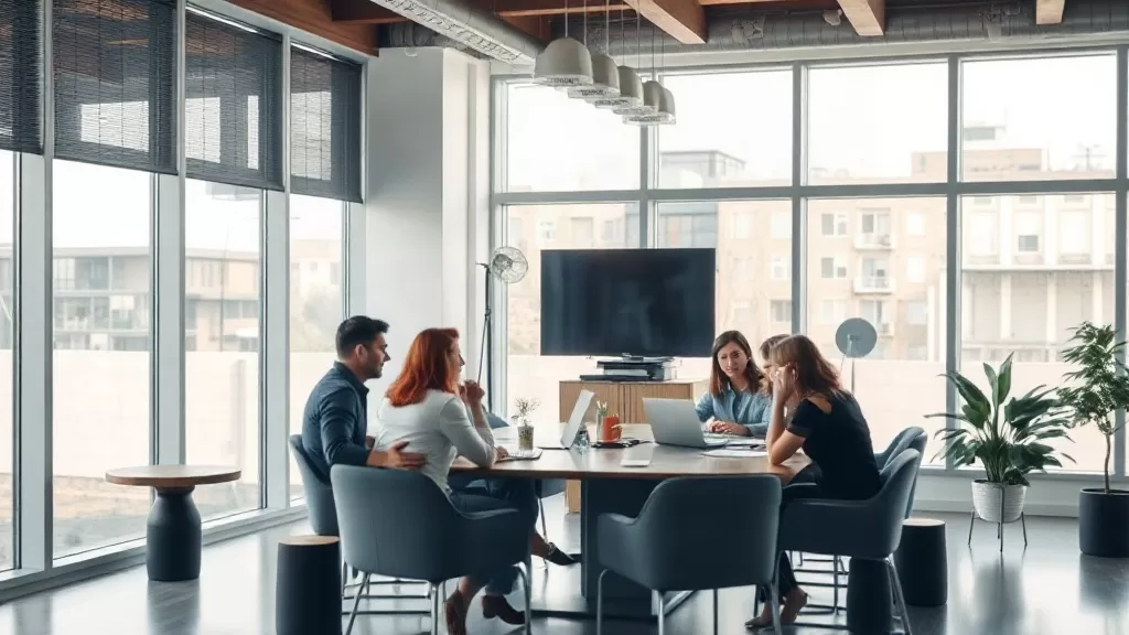 Vendo Reklam Ajansı'nın modern ofisini yansıtıyor.